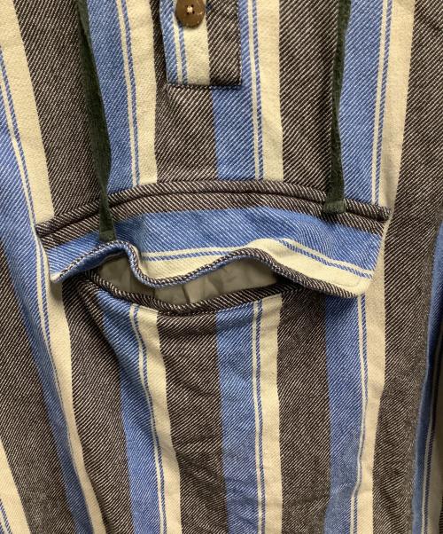 stussy（ステューシー）stussy (ステューシー) メキシカンパーカー ブルー×グレー サイズ:Mの古着・服飾アイテム