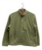 SUPREMEシュプリーム）の古着「ハーフジップフリースジャケット」｜オリーブ
