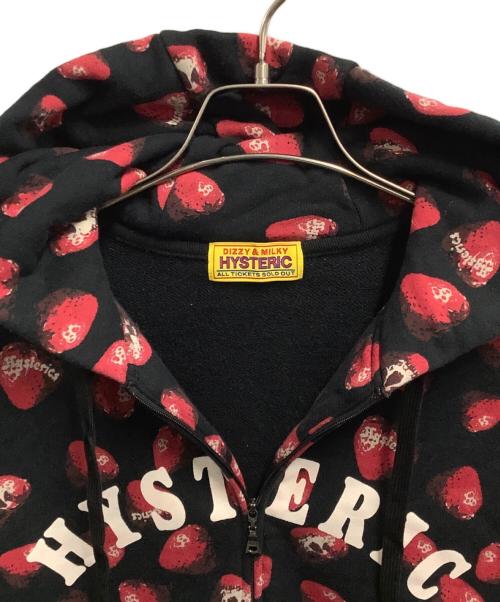 Hysteric Glamour（ヒステリックグラマー）Hysteric Glamour (ヒステリックグラマー) ジップパーカー ブラック サイズ:FREEの古着・服飾アイテム