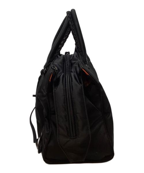 BALENCIAGA（バレンシアガ）BALENCIAGA (バレンシアガ) 2WAYハンドバッグ ブラック×オレンジの古着・服飾アイテム