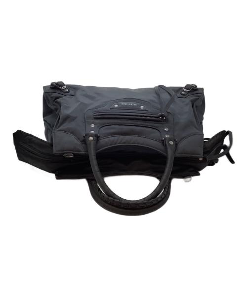 BALENCIAGA（バレンシアガ）BALENCIAGA (バレンシアガ) 2WAYハンドバッグ ブラック×オレンジの古着・服飾アイテム