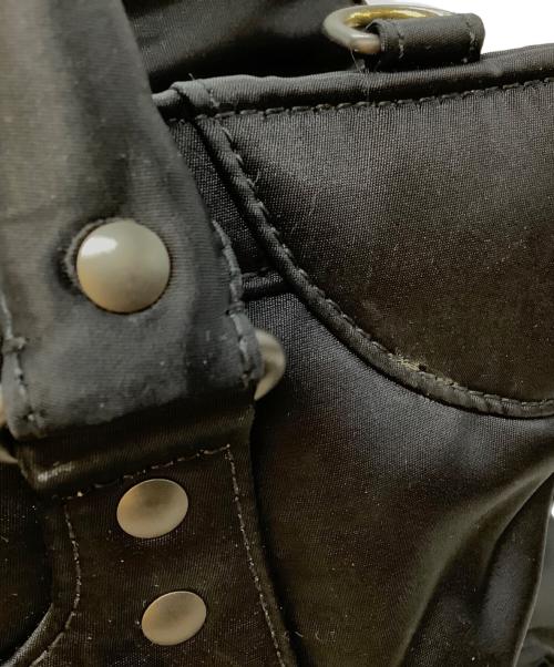 BALENCIAGA（バレンシアガ）BALENCIAGA (バレンシアガ) 2WAYハンドバッグ ブラック×オレンジの古着・服飾アイテム