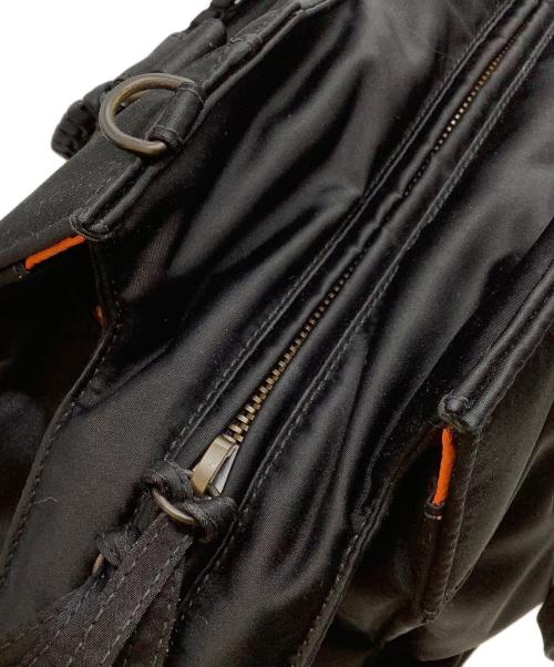 BALENCIAGA（バレンシアガ）BALENCIAGA (バレンシアガ) 2WAYハンドバッグ ブラック×オレンジの古着・服飾アイテム