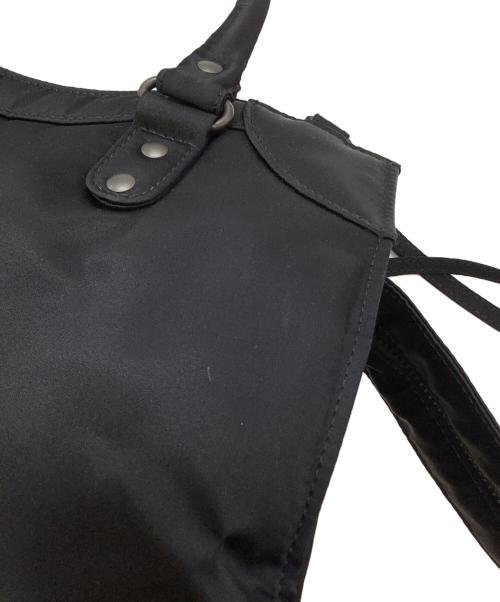 BALENCIAGA（バレンシアガ）BALENCIAGA (バレンシアガ) 2WAYハンドバッグ ブラック×オレンジの古着・服飾アイテム