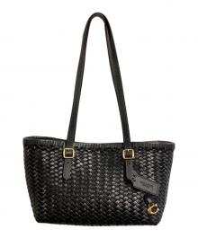 COACH（コーチ）の古着「ウーブンスウィングトートバッグ」｜ブラック