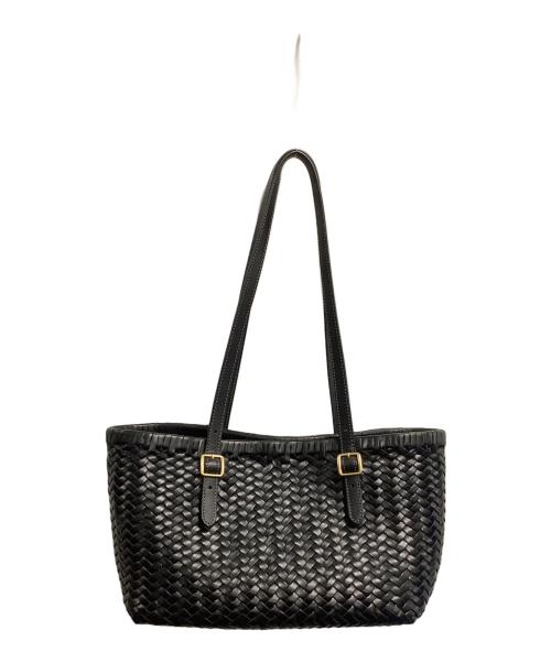 COACH（コーチ）COACH (コーチ) ウーブンスウィングトートバッグ ブラックの古着・服飾アイテム