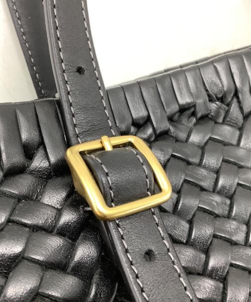 COACH（コーチ）COACH (コーチ) ウーブンスウィングトートバッグ ブラックの古着・服飾アイテム