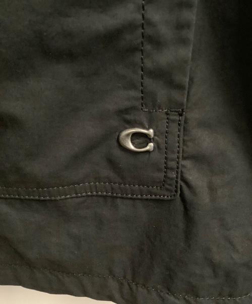 COACH（コーチ）COACH (コーチ) ハーフジッププルオーバージャケット ブラック サイズ:Mの古着・服飾アイテム
