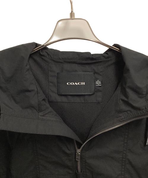 COACH（コーチ）COACH (コーチ) ハーフジッププルオーバージャケット ブラック サイズ:Mの古着・服飾アイテム