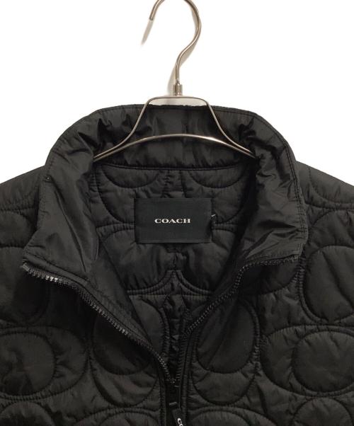 COACH（コーチ）COACH (コーチ) シグネチャーベスト ブラック サイズ:Mの古着・服飾アイテム