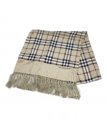 BURBERRY LONDON（バーバリーロンドン）の古着「チェックストール」｜ベージュ