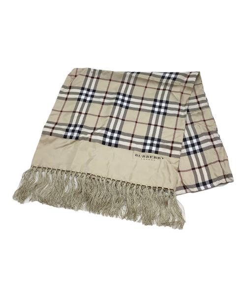 BURBERRY LONDON（バーバリーロンドン）BURBERRY LONDON (バーバリーロンドン) チェックストール ベージュの古着・服飾アイテム
