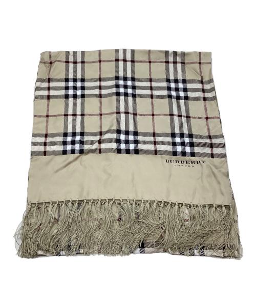 BURBERRY LONDON（バーバリーロンドン）BURBERRY LONDON (バーバリーロンドン) チェックストール ベージュの古着・服飾アイテム