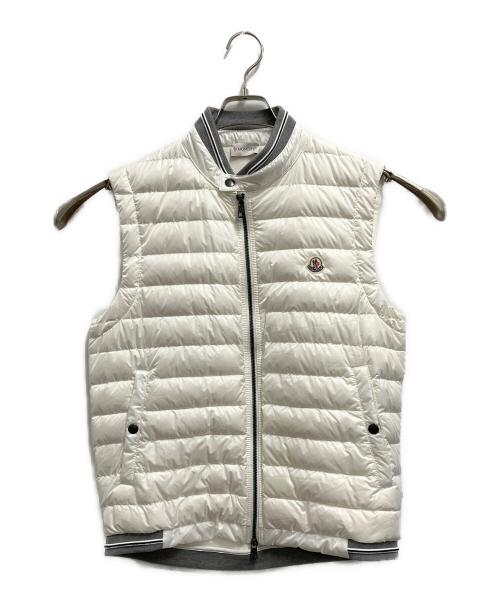 MONCLER（モンクレール）MONCLER (モンクレール) ダウンベスト ホワイト サイズ:Lの古着・服飾アイテム