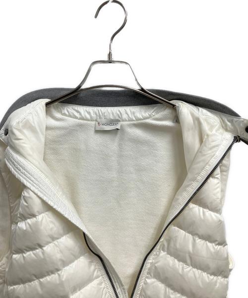 MONCLER（モンクレール）MONCLER (モンクレール) ダウンベスト ホワイト サイズ:Lの古着・服飾アイテム