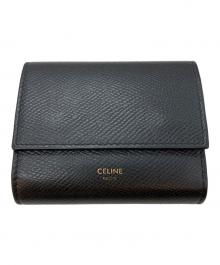 CELINE（セリーヌ）の古着「3つ折り財布」｜ブラック