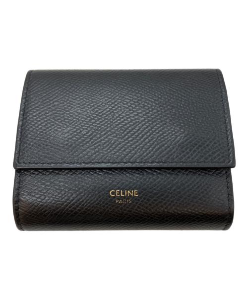 CELINE（セリーヌ）CELINE (セリーヌ) 3つ折り財布 ブラックの古着・服飾アイテム