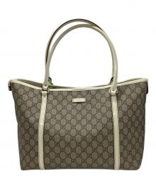 GUCCI（グッチ）の古着「トートバッグ」｜ベージュ×ホワイト