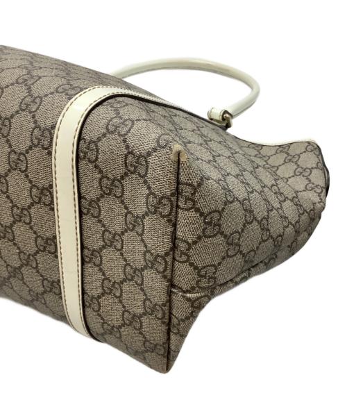 GUCCI（グッチ）GUCCI (グッチ) トートバッグ ベージュ×ホワイトの古着・服飾アイテム