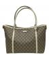 GUCCI（グッチ）の古着「トートバッグ」｜ベージュ×ホワイト