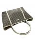 中古・古着 GUCCI (グッチ) トートバッグ ベージュ×ホワイト：20000円