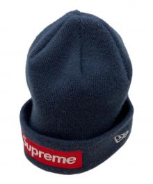 SUPREME×New Era（シュプリーム×ニューエラ）の古着「ニット帽」｜ネイビー