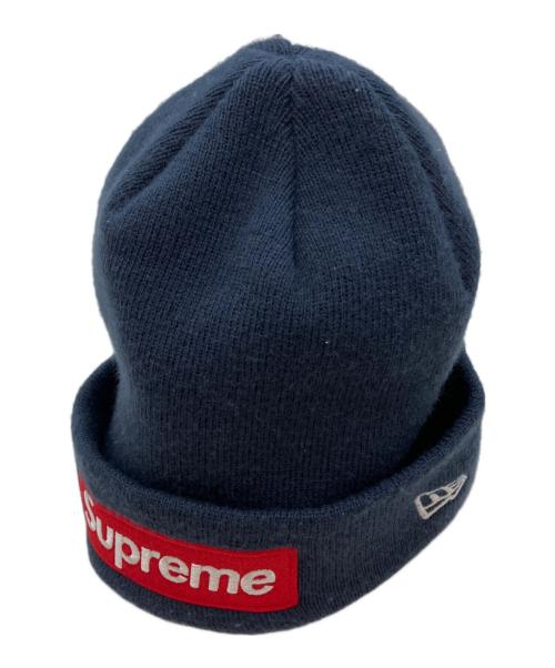SUPREME（シュプリーム）SUPREME (シュプリーム) New Era (ニューエラ) ニット帽 ネイビーの古着・服飾アイテム