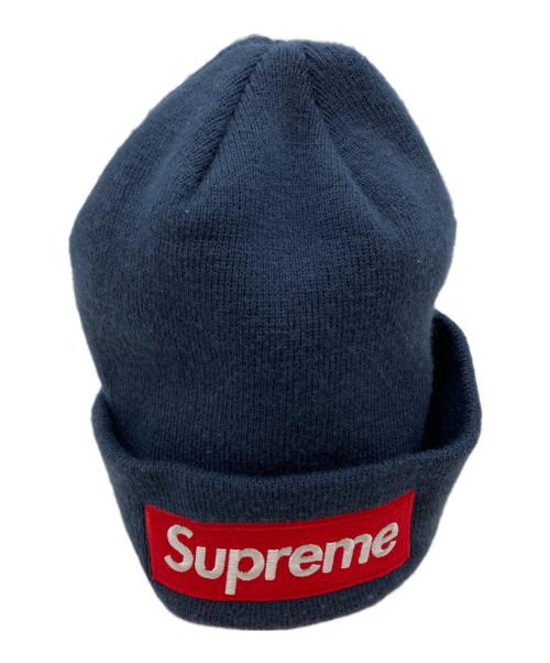 SUPREME（シュプリーム）SUPREME (シュプリーム) New Era (ニューエラ) ニット帽 ネイビーの古着・服飾アイテム