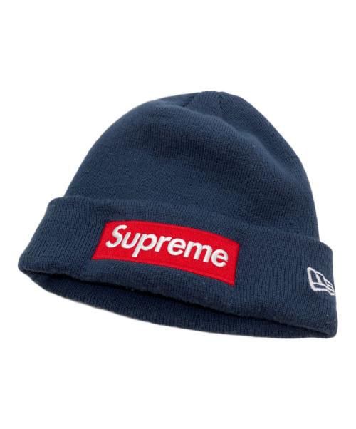 SUPREME（シュプリーム）SUPREME (シュプリーム) New Era (ニューエラ) ニット帽 ネイビーの古着・服飾アイテム