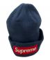 SUPREME (シュプリーム) New Era (ニューエラ) ニット帽 ネイビー：10000円