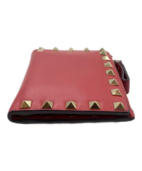 VALENTINO（ヴァレンティノ）VALENTINO (ヴァレンティノ) カードケース レッドの古着・服飾アイテム