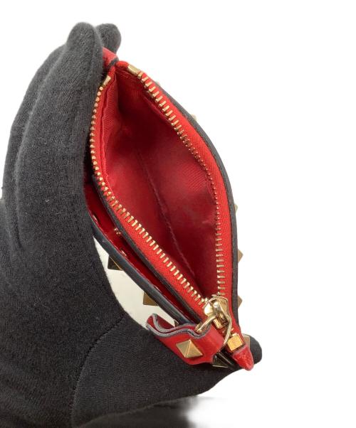 VALENTINO（ヴァレンティノ）VALENTINO (ヴァレンティノ) カードケース レッドの古着・服飾アイテム
