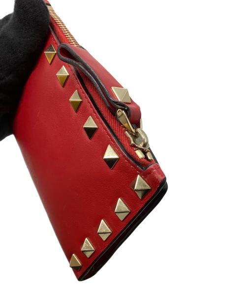 VALENTINO（ヴァレンティノ）VALENTINO (ヴァレンティノ) カードケース レッドの古着・服飾アイテム
