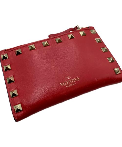 VALENTINO（ヴァレンティノ）VALENTINO (ヴァレンティノ) カードケース レッドの古着・服飾アイテム