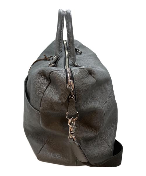 STEFANOMANO（ステファノマーノ）STEFANOMANO (ステファノマーノ) レザーボストンバッグ グレーの古着・服飾アイテム