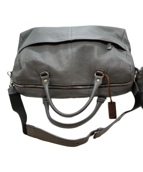 STEFANOMANO（ステファノマーノ）STEFANOMANO (ステファノマーノ) レザーボストンバッグ グレーの古着・服飾アイテム