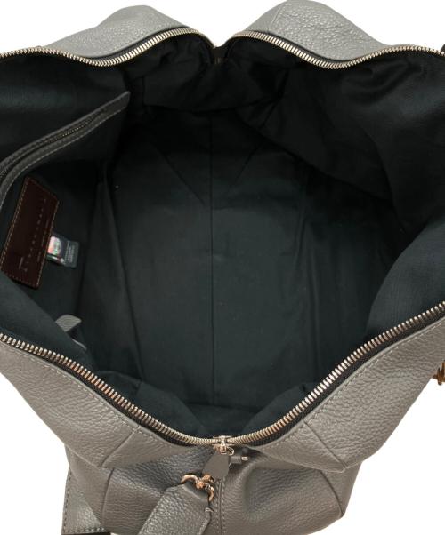 STEFANOMANO（ステファノマーノ）STEFANOMANO (ステファノマーノ) レザーボストンバッグ グレーの古着・服飾アイテム