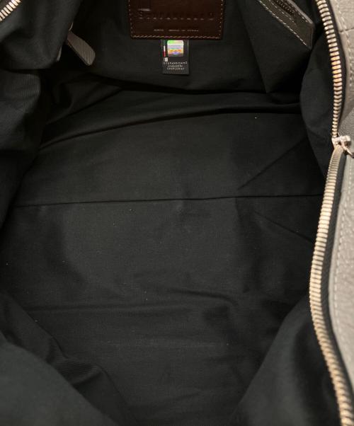 STEFANOMANO（ステファノマーノ）STEFANOMANO (ステファノマーノ) レザーボストンバッグ グレーの古着・服飾アイテム