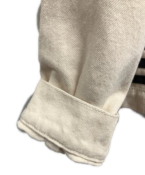 adidas（アディダス）adidas (アディダス) アディブレイク デニム 2-In-1 トラックトップ ベージュ サイズ:Mの古着・服飾アイテム