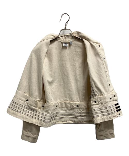 adidas（アディダス）adidas (アディダス) アディブレイク デニム 2-In-1 トラックトップ ベージュ サイズ:Mの古着・服飾アイテム