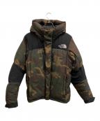 THE NORTH FACEザ ノース フェイス）の古着「ダウンジャケット」｜グリーン×ブラック×ブラウン