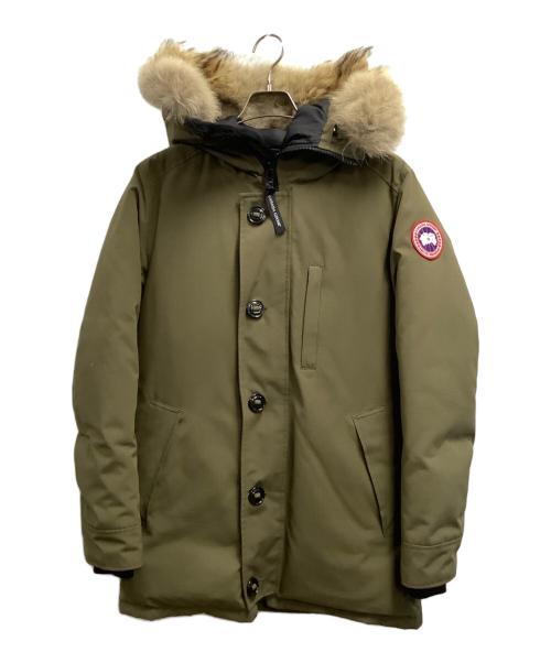 CANADA GOOSE（カナダグース）CANADA GOOSE (カナダグース) ダウンジャケット ブラウン×ブラック サイズ:M/Mの古着・服飾アイテム
