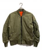 NIKEナイキ）の古着「リバーシブルジャケット」｜オレンジオリーブ