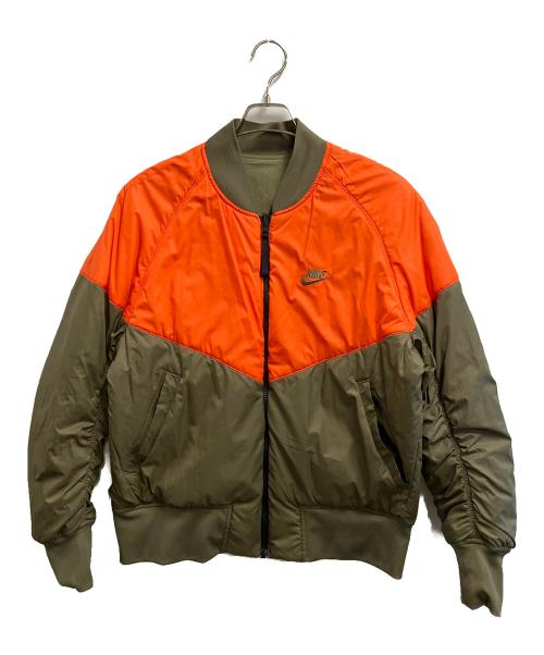 NIKE（ナイキ）NIKE (ナイキ) リバーシブルジャケット オレンジオリーブ サイズ:Lの古着・服飾アイテム