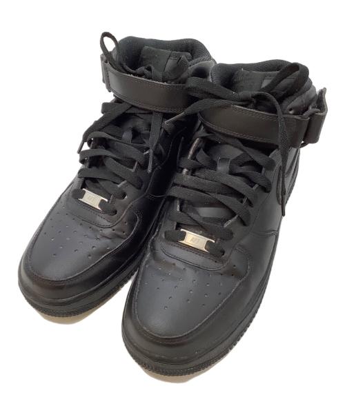 NIKE（ナイキ）NIKE (ナイキ) ハイカットスニーカー　/　Air Force 1 Mid '07 ブラック サイズ:27㎝の古着・服飾アイテム