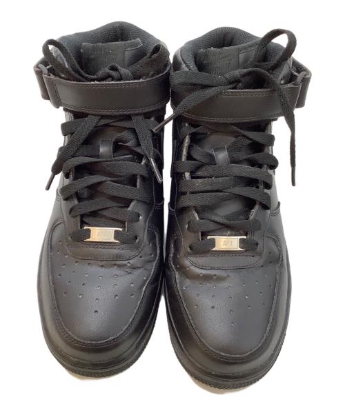 NIKE（ナイキ）NIKE (ナイキ) ハイカットスニーカー　/　Air Force 1 Mid '07 ブラック サイズ:27㎝の古着・服飾アイテム