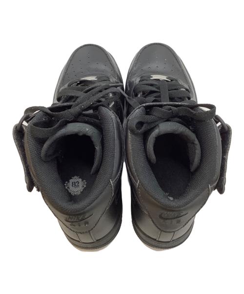 NIKE（ナイキ）NIKE (ナイキ) ハイカットスニーカー　/　Air Force 1 Mid '07 ブラック サイズ:27㎝の古着・服飾アイテム