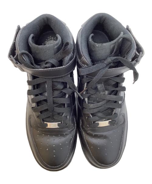 NIKE（ナイキ）NIKE (ナイキ) ハイカットスニーカー　/　Air Force 1 Mid '07 ブラック サイズ:27㎝の古着・服飾アイテム