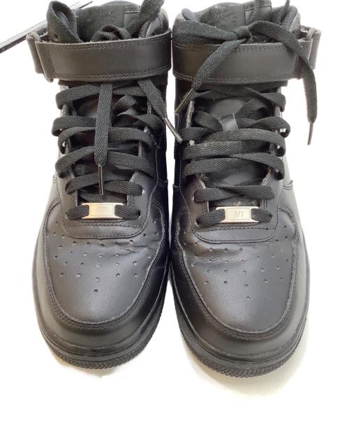 NIKE（ナイキ）NIKE (ナイキ) ハイカットスニーカー　/　Air Force 1 Mid '07 ブラック サイズ:27㎝の古着・服飾アイテム