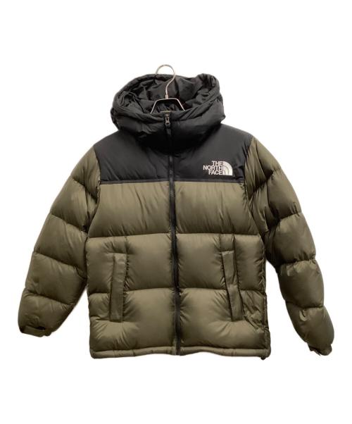 THE NORTH FACE（ザ ノース フェイス）THE NORTH FACE (ザ ノース フェイス) ダウンジャケット ブラック×カーキ サイズ:Sの古着・服飾アイテム